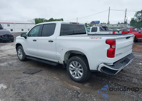 2023 Chevrolet Silverado 1500 4Wd Short Bed Custom из США, поврежденный, VIN 3GCPDBEK1PG264293